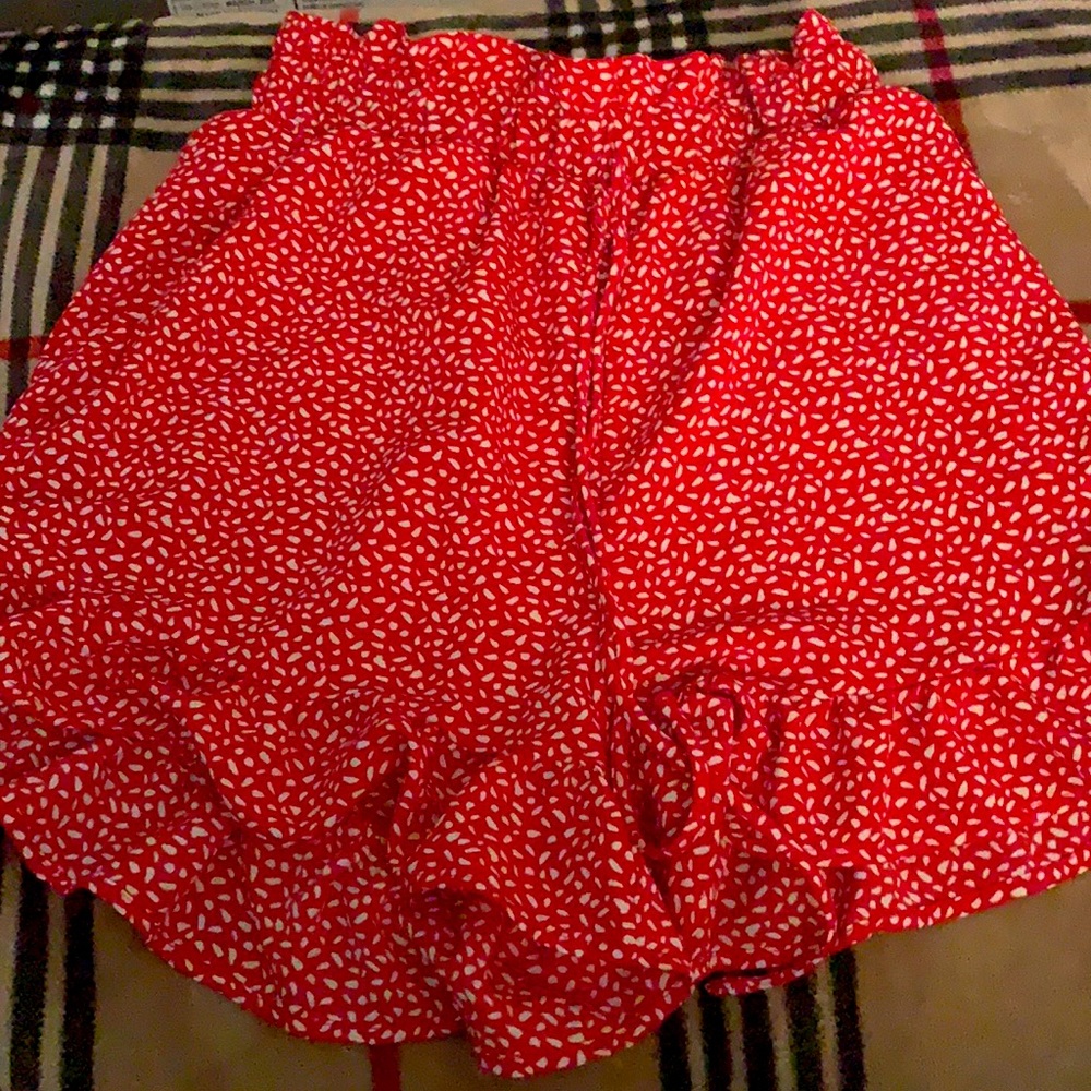 Red skirt